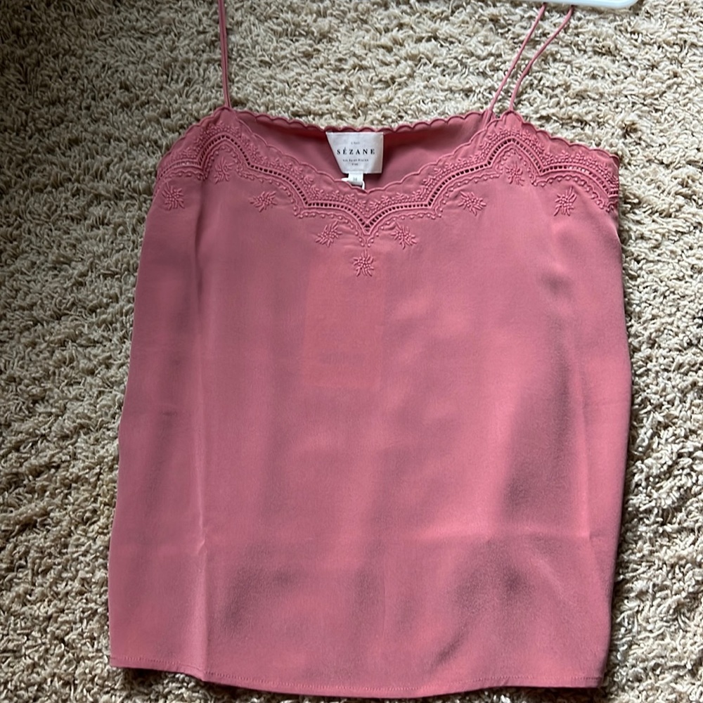 Sezane Palma silk cami NWT